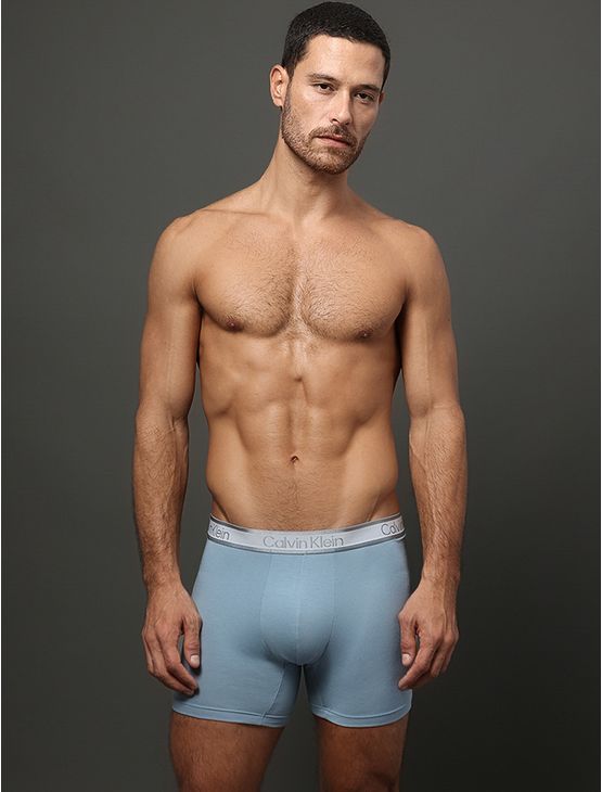 Cueca Boxer Modal Tonal Calvin Klein Underwear - Azul Claro Cueca Boxer Modal Tonal Calvin Klein Underwear Azul Claro m