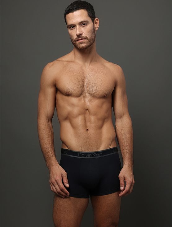 Cueca Trunk Modal Tonal Calvin Klein Underwear - Preto Cueca Trunk Modal Tonal Calvin Klein Underwear Preto p