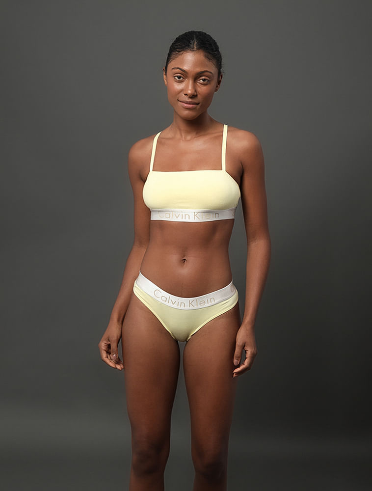 Top Feminino Cotton Reveillon Calvin Klein Underwear - Amarelo Ouro