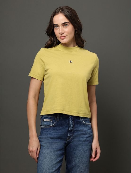Camiseta Feminina Relevo Multicor Calvin Klein Jeans