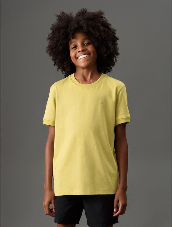 Camiseta Menino Malhão Com Punhos Calvin Klein Jeans