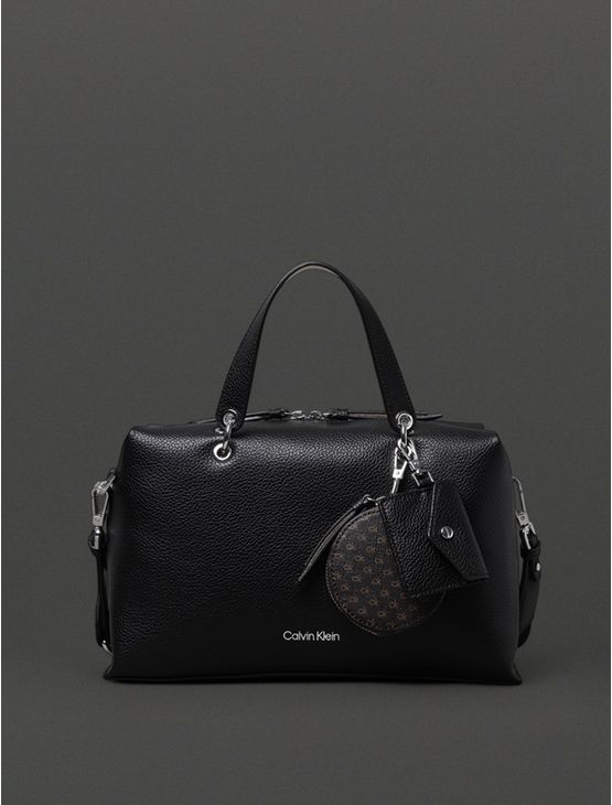 Bolsa Feminina Satchel Calvin Klein - Preto Bolsa Feminina Satchel Calvin Klein Preto u