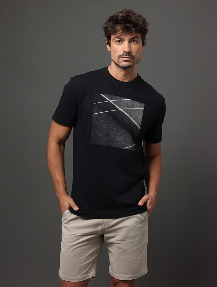 Camiseta Masculina Tennis Court Calvin Klein Jeans - Preto