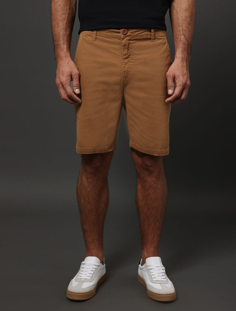Bermuda Masculina Color Chino Calvin Klein Jeans - Havana