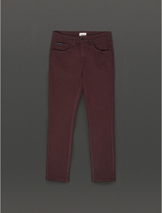 Calça Masculina Moletom 5 Pockets Calvin Klein Jeans - Cafe Calça Masculina Moletom 5 Pockets Calvin Klein Jeans Cafe 46