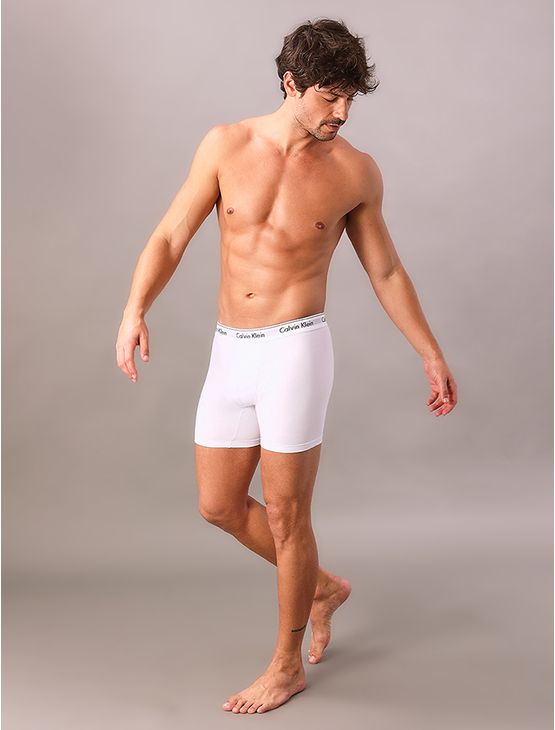 Underwear Boxer Básica Elástico Com Logo Cueca Calvin Klein