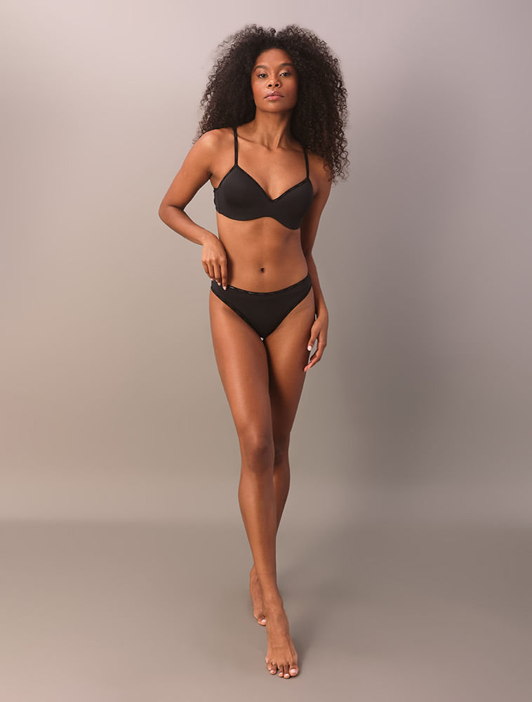Sutiã Bojo Light Soft Micro Logo Calvin Klein Underwear - Preto