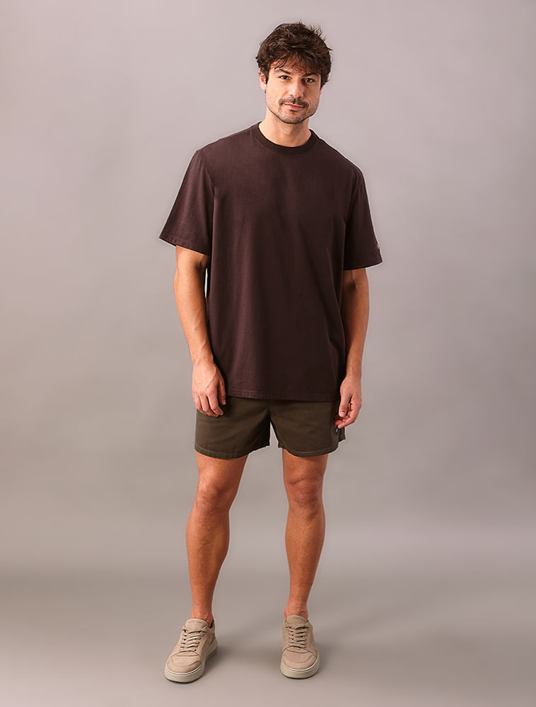 Shorts Masculino Color Com Elástico Calvin Klein - Militar - Shorts Masculino Color Com Elástico Calvin Klein Militar 46