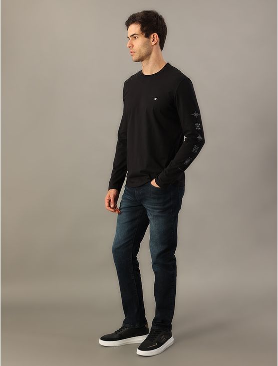 Camiseta Manga Longa Calvin Klein Jeans Masculino Packable