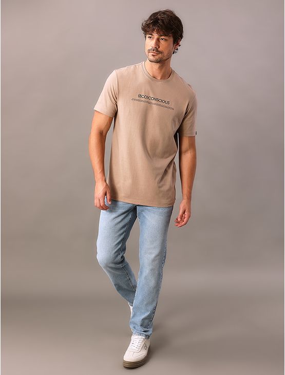 Calça Jeans Slim 5 Pockets - Azul Claro Calça Jeans Slim 5 Pockets Azul Claro 48