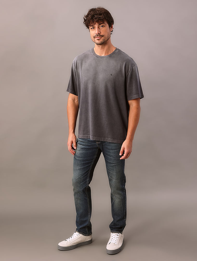 Calça Jeans Slim 5 Pockets - Marinho