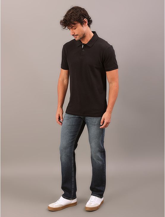 Polo Manga Curta Calvin Klein Jeans Slim Calvin Klein Jeans Refletivo - Preto Polo Manga Curta Calvin Klein Jeans Slim Calvin Klein Jeans Refletivo Preto m