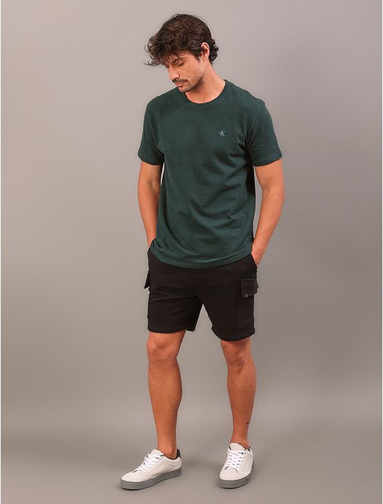 Bermuda de Malha Calvin Klein Jeans Masculino Bolso Cargo