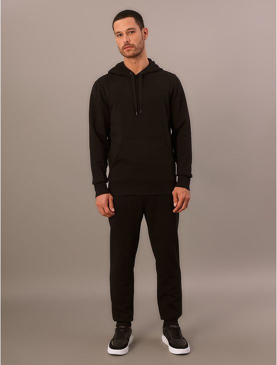 Casaco de Moletom Mas Calvin Klein Bordado-Capuz