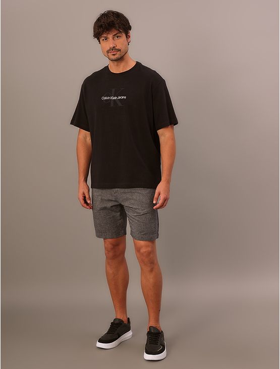 Camiseta Manga Curta Calvin Klein Jeans Masculino Re Issue Bordado