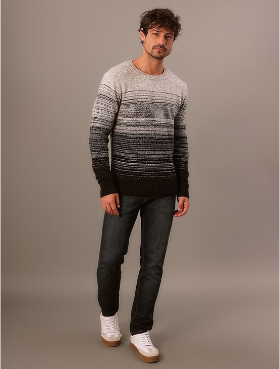 Tricot Masculino Calvin Klein Jeans Fluffy - Mescla Tricot Masculino Calvin Klein Jeans Fluffy Mescla m