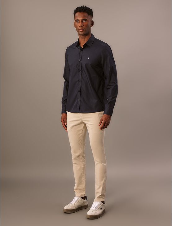 Camisa Masculina Manga Longa Regular Lisa Calvin Klein Jeans – Marinho Camisa Masculina Manga Longa Regular Lisa Calvin Klein Jeans Marinho p