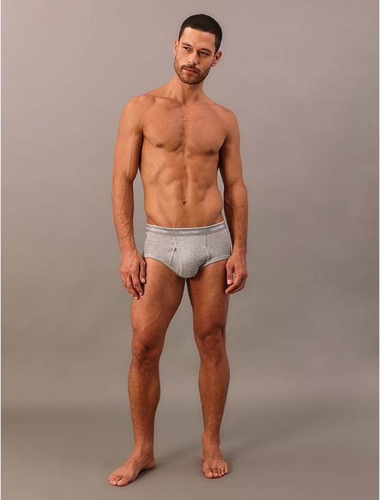 Kit 3 Cuecas Brief Cotton Rib Calvin Klein – 020