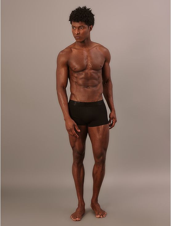 Cueca Low Rise Trunk Pima Cotton Calvin Klein Underwear - Preto Cueca Low Rise Trunk Pima Cotton Calvin Klein Underwear Preto p