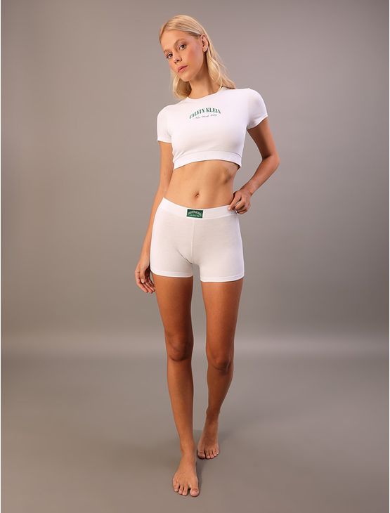 Calcinha Boyshort Heritage Athletic - Branco Calcinha Boyshort Heritage Athletic Branco m